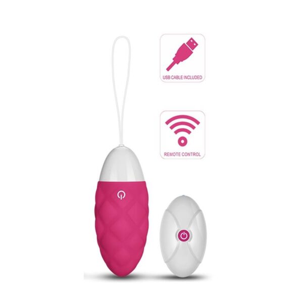 Vibrating Egg IJoy Remote Control USB Pink - Image 2