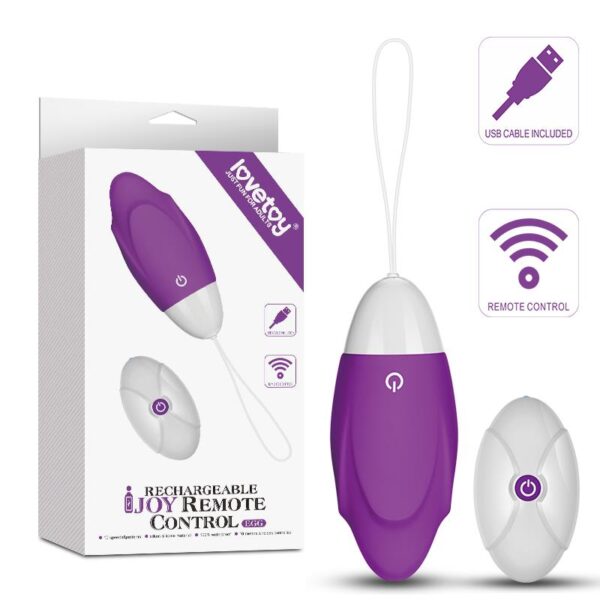 Vibrating Egg iJoy Remote Control USB Purple - Image 5