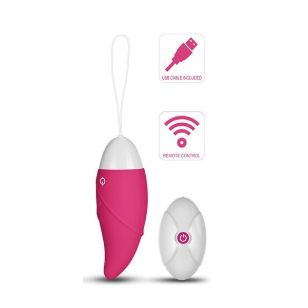 Vibrating Egg iJoy Remote Control USB Pink - Image 2