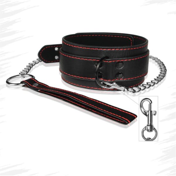 Collar and Leash Bondage Black - Image 2