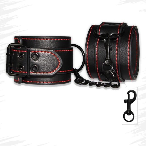 Ankle Cuffs Bondage Black - Image 5