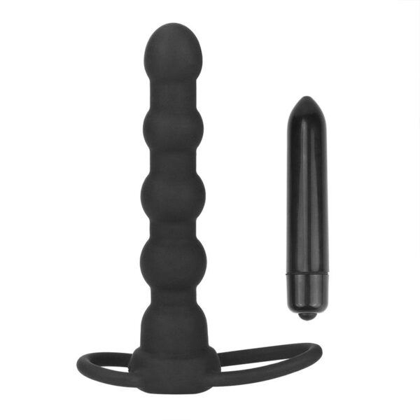 Butt Plug Double Prober with Vibration Black - Image 4