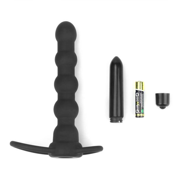 Butt Plug Double Prober with Vibration Black - Image 5