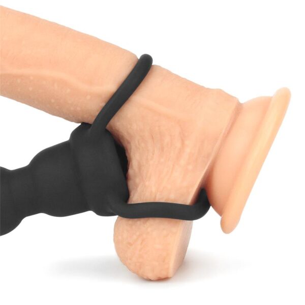 Butt Plug Double Prober with Vibration Black - Image 6