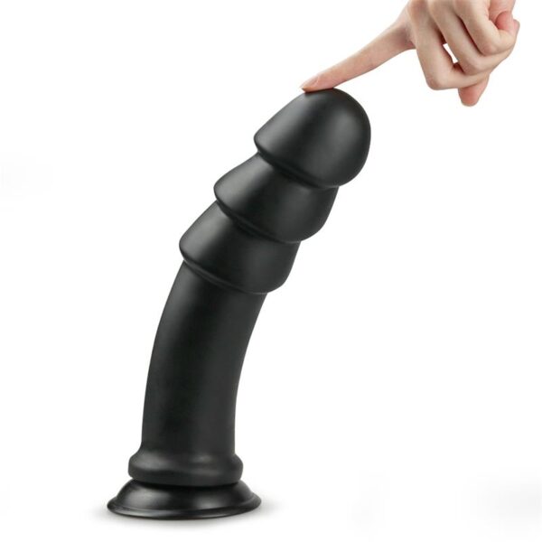 Dildo King Sized Anal Ripples 11.25 Black - Image 5