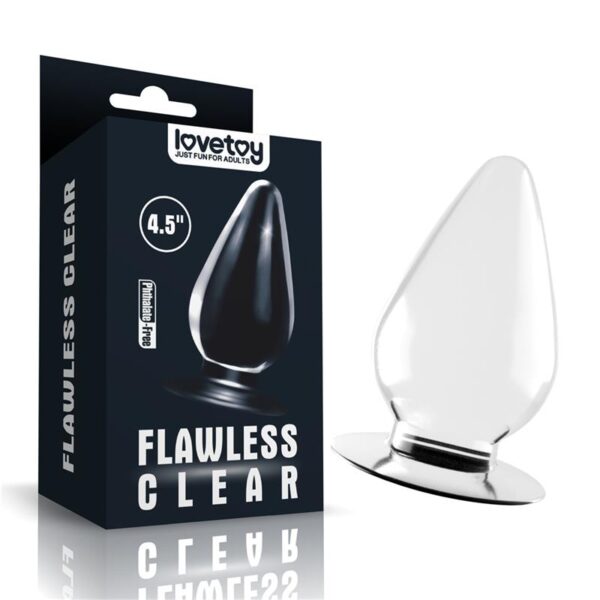 Butt Plug Flawless Clear 4.5 Clear - Image 2