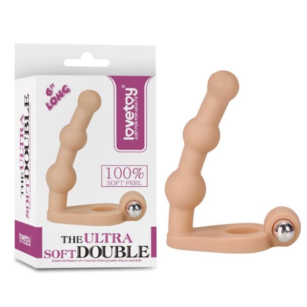 Anal Stimulator The Ultra Soft Bead 6 with Vibration Flesh - Image 7