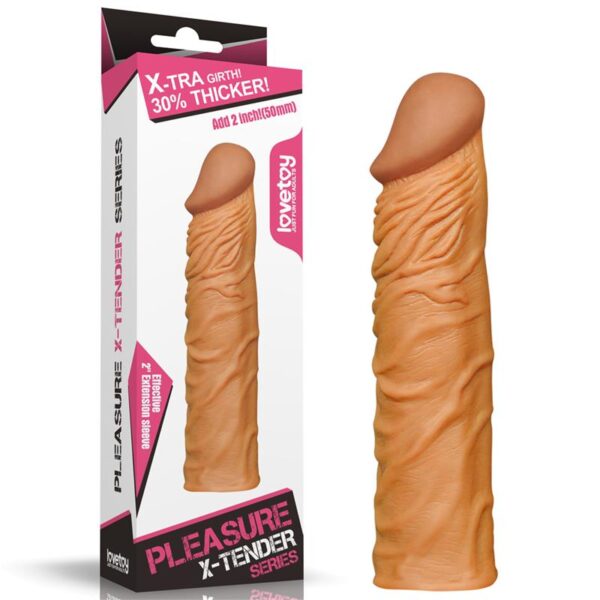 Penis Sleeve Add 2 Pleasure X Tender Brown - Image 6
