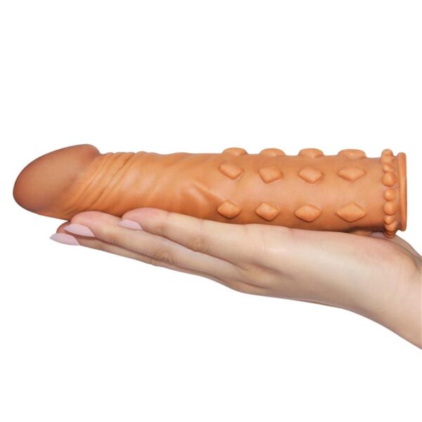 Penis Sleeve Add 2 Pleasure X Tender Brown - Image 3