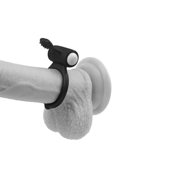 Vibrating Cockring Power Clit Black - Image 5