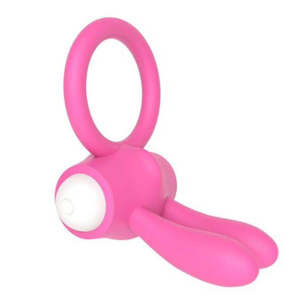 Vibrating Cockring Power Clit Pink - Image 2