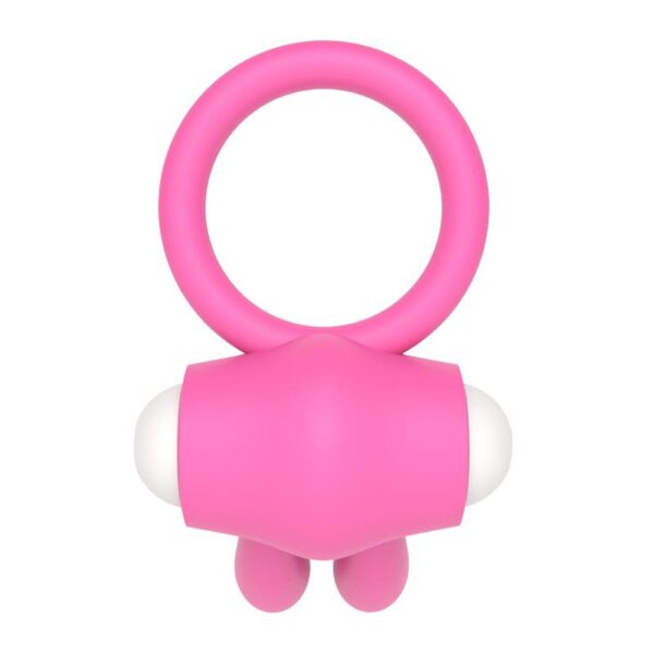 Vibrating Cockring Power Clit Pink - Image 3