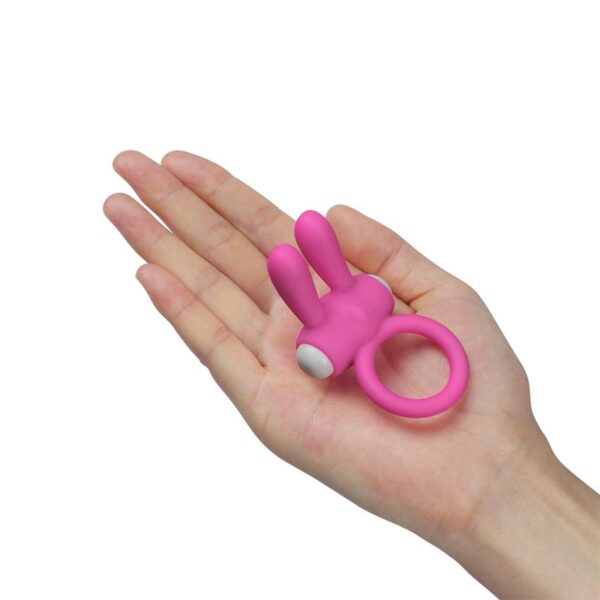 Vibrating Cockring Power Clit Pink - Image 4