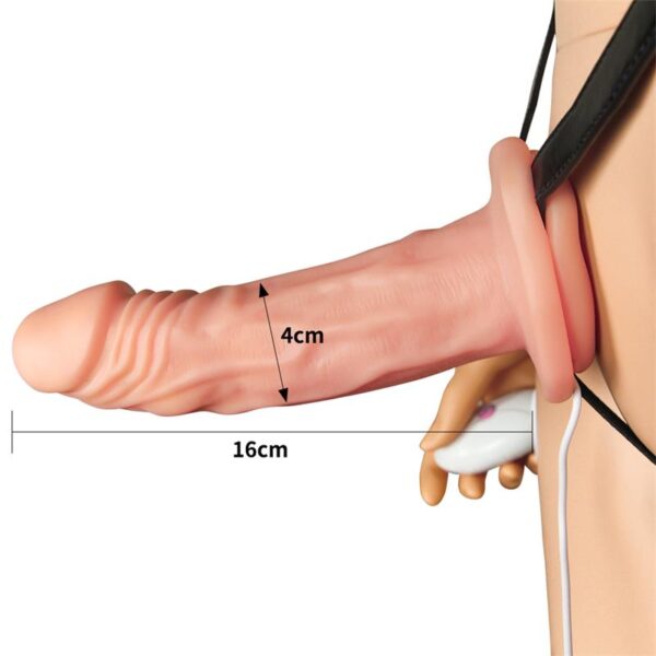 Unisex Hollow Strap On Vibrating - Image 3