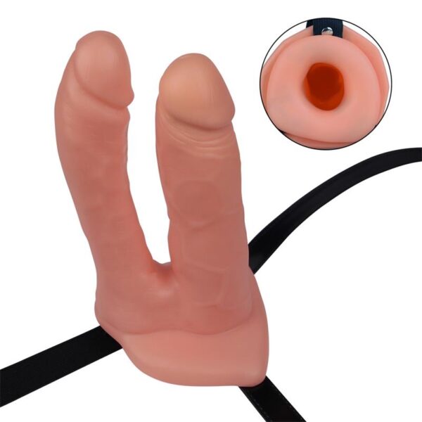 Harness Double Hollow Dildo - Image 2
