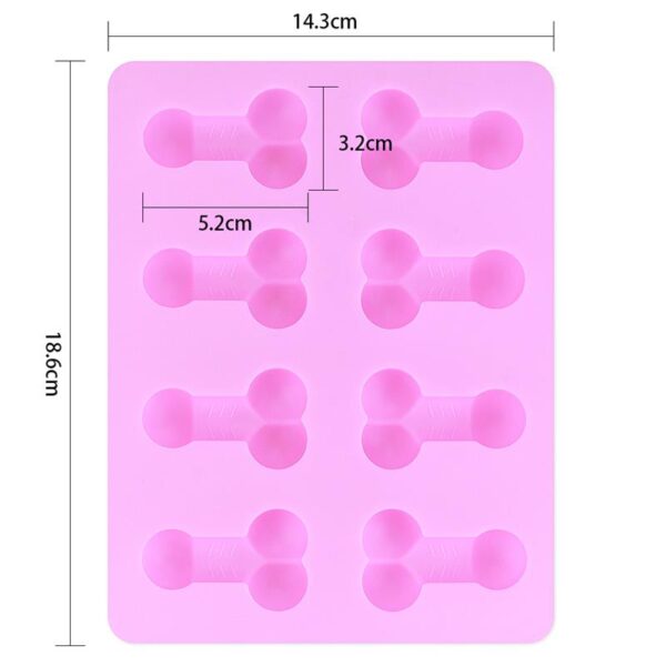 Chocolate or Ice Cubes Silicone Mold Penis Shaped - Image 5