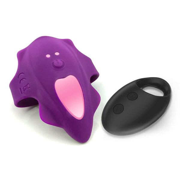 No. Seventeen Panty Stimulator Remote Control Magnetic USB Purple - Image 4