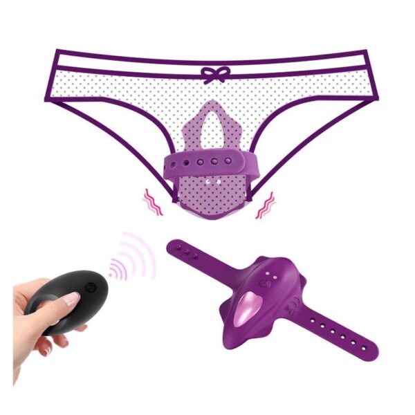 No. Seventeen Panty Stimulator Remote Control Magnetic USB Purple - Image 15