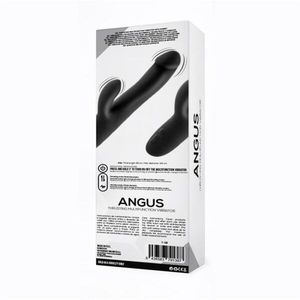 Angus Vibrator with Thrusting Movement 2 Motors Silicone USB - Image 3