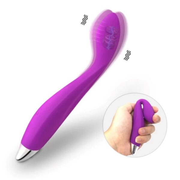 No. Ten G-Spot Hyper-Flexible Vibe Magnetic USB Silicone - Image 7