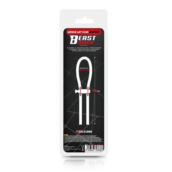 Adjustable Lasso Cock Ring Solid Silicone Black - Image 3