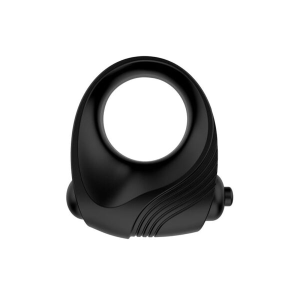 Romeri Ring + Vibrating Bullet Silicone Black - Image 5