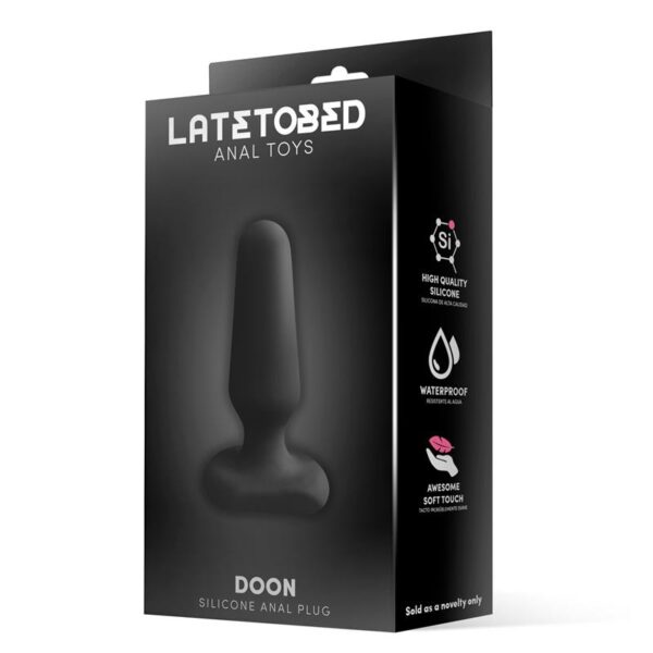 Doon Silicone Butt Plug Black - Image 2