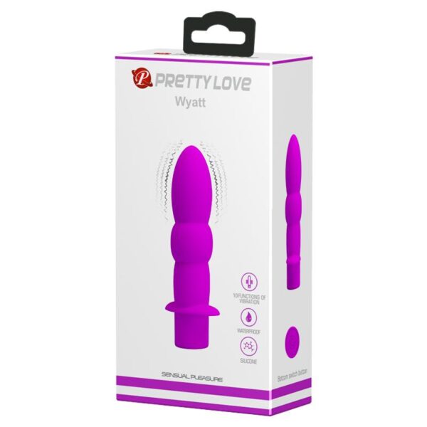 Wyatt Butt Plug 10 Vibrating Functions Pink - Image 4