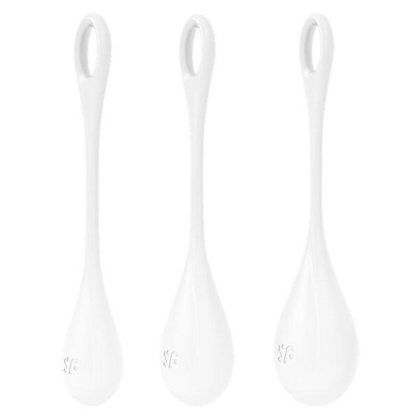 Set of 3 Pelvic Floor Balls Yoni Power 1 White - Image 2