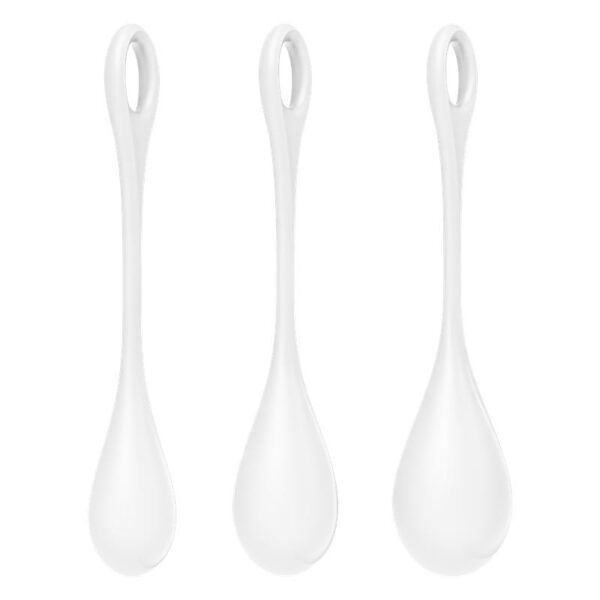 Set of 3 Pelvic Floor Balls Yoni Power 1 White - Image 3