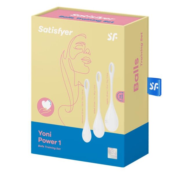 Set of 3 Pelvic Floor Balls Yoni Power 1 White - Image 5