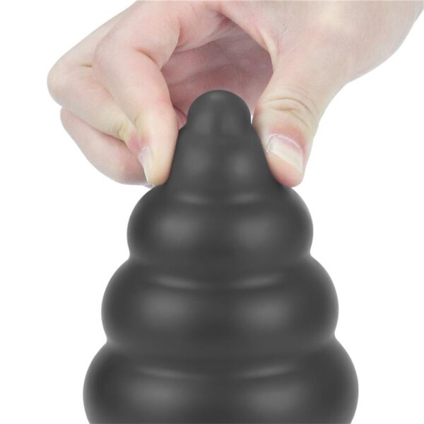 Vibrating Anal Plug King Sized 7 Black - Image 5