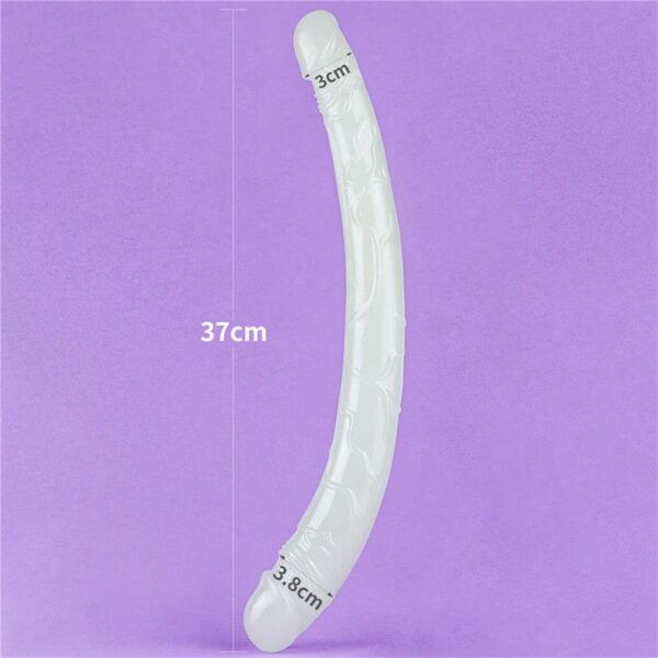 Double Dildo Lumino 14.5 Blue Light - Image 7