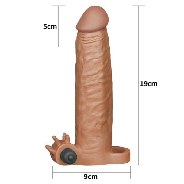 Penis Sleeve Pleasure X-Tender Brown Add 2 - Image 5