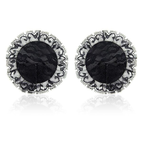 Nipple Covers with Lace Black