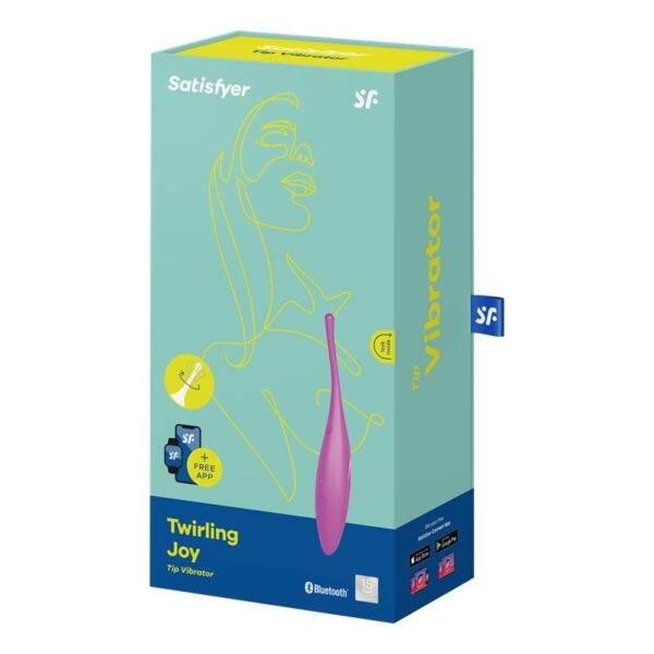 Twirling Joy Rotating Stimulator with APP Fuchsia - Image 6