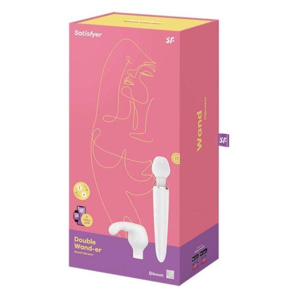 Massager Double Wand-er with APP White - Image 5