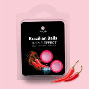 Set 2 Brazilian Balls Triple Effect (Heat, Cold and Vibration)