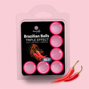 Set 6 Brazilian Balls Triple Effect (Heat, Cold and Vibration)