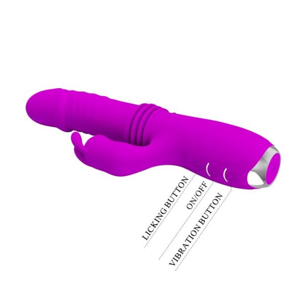 Dorothy Thrusting Vibrator USB Purple - Image 9