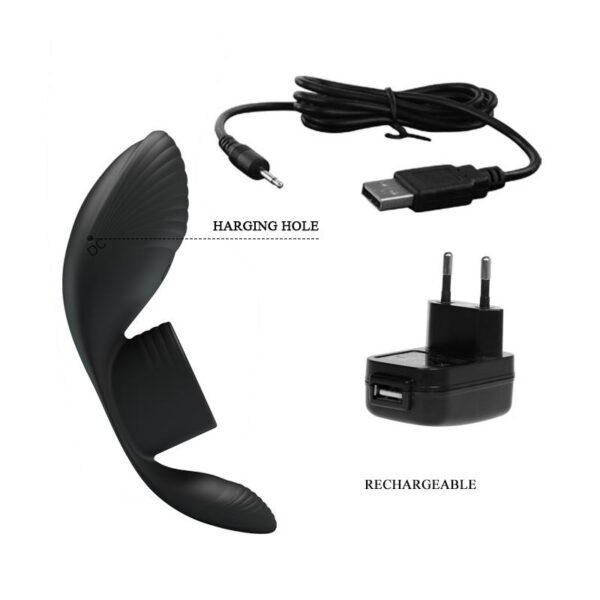 Vibrating Penis Ring USB Silicone - Image 9