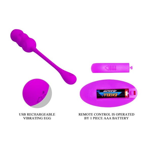 Leshy Vibrating Egg with Remote Control USB - Image 5