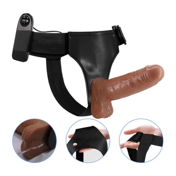 Harness with Retractable Dildo and Vibration - Image 10