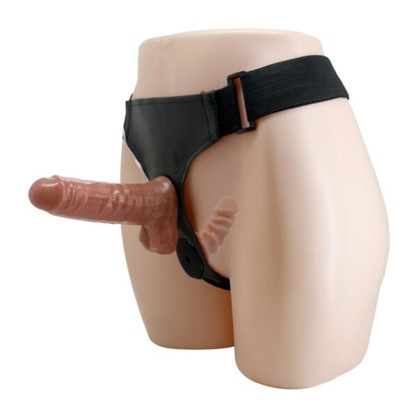 Harness with Double Retractable Dildo with Vibration - Image 2