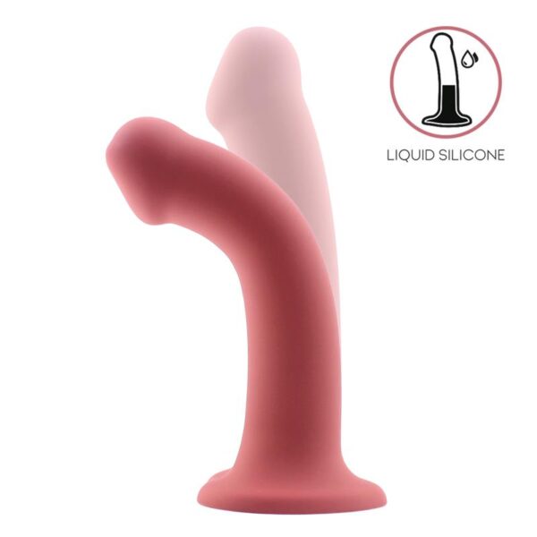 Bouncy Liquid Silicone Dildo Hiper Flexible 6.5 - 16.5 cm Size S Burgundy - Image 2