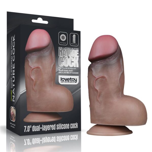 Dual Layered Platinum Silicone Dildo 7 - Image 10