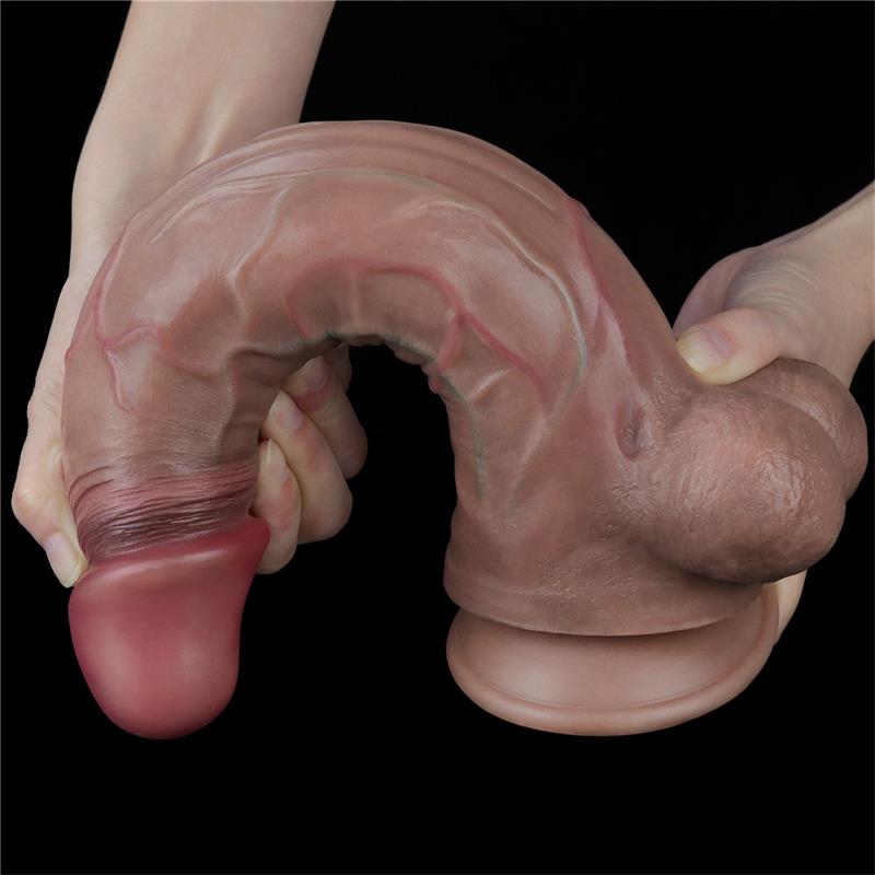 Dual Layered Platinum Silicone Dildo 11.5 - Image 4