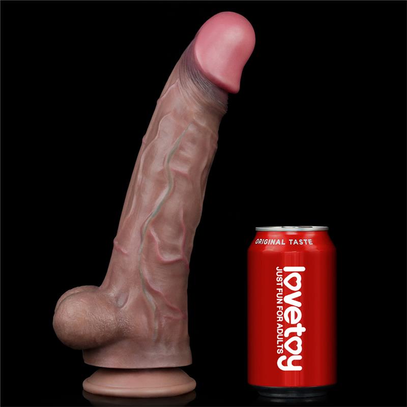 Dual Layered Platinum Silicone Dildo 11.5 - Image 7