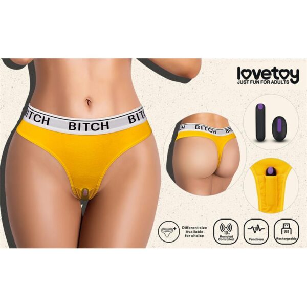 Open Panties with Vibrating Bullet and Remote Control Size L - Image 12