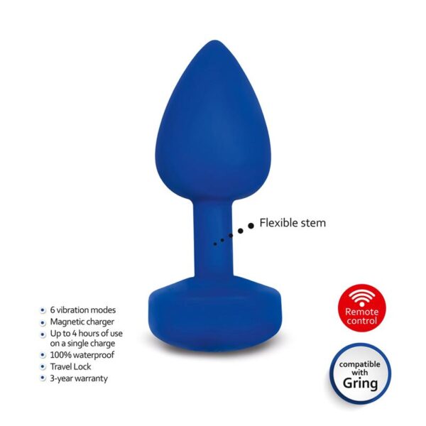 GplugLarge Butt Plug Large Navy Blue - Image 4